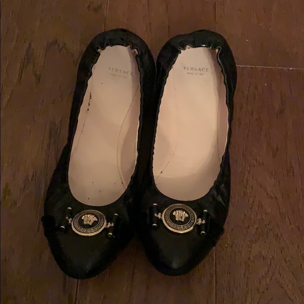 Versace Medallion Ballerina Flat sz 9